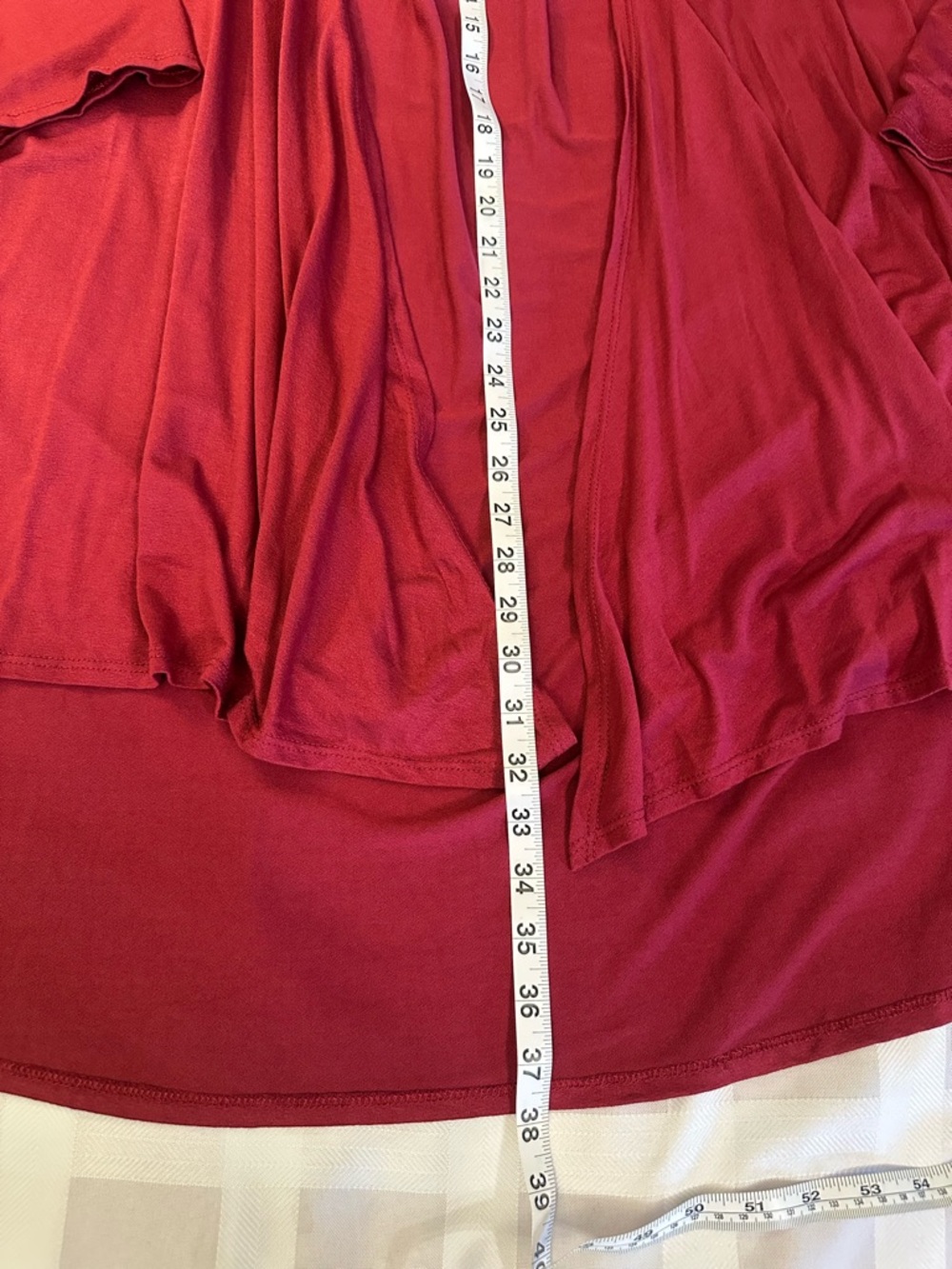Emerald Red Open-Front Cardigan‎ - Picture 2 of 4